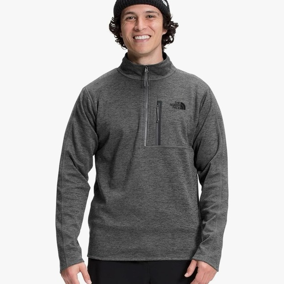 The North Face Men’s Quarter Zip Pullover Gray Size M - Picture 1 of 8